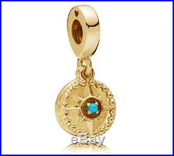 Genuine PANDORA Festival Collection Bracelet and Charms Set 14K Gold Vermeil