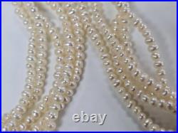 Genuine Pearl Multi-Strand Bracelet & Necklace Set with 14KT Gold Clasps CS-6383 Genuine Pearl Multi-Strand Bracelet & Necklace Set with 14KT Gold Clasps CS-6383