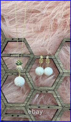 Genuine Pearl Necklace and earring set