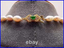 Genuine White Natural Sea Pearl Necklace Earrings Ring Set Real 9ct Gold Filled