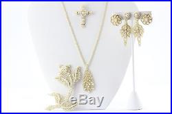 Georgian Victorian Seed Pearl Parure Necklace Earring Brooch Jewelry Collection