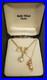 Gold-Filled-Chained-Jewelry-Women-s-2-Necklaces-Earrings-Set-withPearl-Stones-01-ym