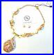 Gold-Necklace-Coral-Stones-SET-Rhinestones-by-Patricia-Adelson-ONE-OF-A-KIND-01-qux