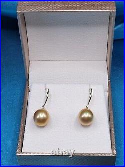 Gold South Sea Pearl Earring and Pendant Necklace Set