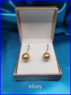 Gold South Sea Pearl Earring and Pendant Necklace Set