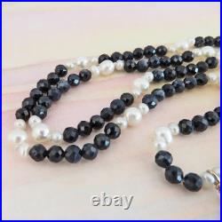 Gorgeous 14k Gold Sapphire & Pearl Beaded Necklace & Earring Set By SoniaMcD