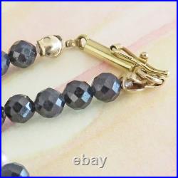 Gorgeous 14k Gold Sapphire & Pearl Beaded Necklace & Earring Set By SoniaMcD