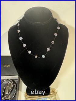 HONORA CULTURED PEARL NECKLACE EARRINGS 14K GOLD 925 Sterling Silver LOT SET