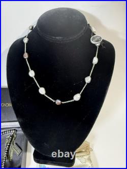 HONORA CULTURED PEARL NECKLACE EARRINGS 14K GOLD 925 Sterling Silver LOT SET