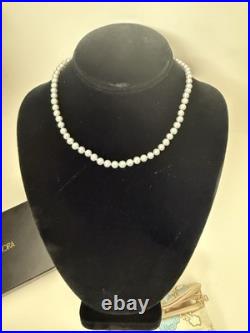 HONORA CULTURED PEARL NECKLACE EARRINGS 14K GOLD 925 Sterling Silver LOT SET