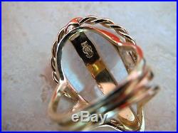 HUGE Mabe Pearl Wedding Earrings, Ring Set, 14k Solid Gold, 19.1 Gr, NO RESERVE
