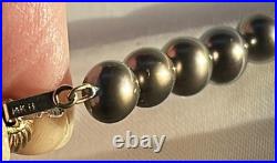 Honora Freshwater Black Pearl Set Necklace Earrings 16 14k New Case Freshwater