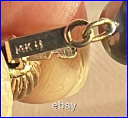 Honora Freshwater Black Pearl Set Necklace Earrings 16 14k New Case Freshwater