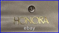 Honora Freshwater Black Pearl Set Necklace Earrings 16 14k New Case Freshwater