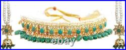 Hyderabadi Traditional Bridal Set in Real Pearls and emralds for Women 3100