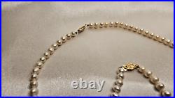 IWI 14K Yellow Gold & Cultured Pearl Necklace & Bracelet Set