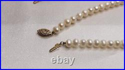 IWI 14K Yellow Gold & Cultured Pearl Necklace & Bracelet Set