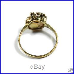 Im Set Perl Ring mit Biwa Perle & Diamanten in 585 Gold und passender Anhänger