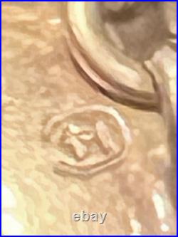 Imperial Russian Men's Cufflink Stud Set Platinum Withpearl 14 K Gold Vintage