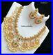 Indian-Gold-Plated-Statement-Choker-Necklace-Set-Ethnic-Pearl-CZ-AD-Jewelry-01-el