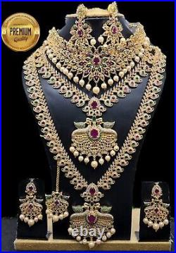 Indian Jewelry High Quality Bollywood New Combo Necklace Set FASHION AU 240