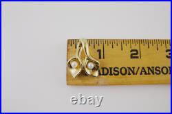 JTL Israel 14 K Gold & Pearl Calla Lily Bracelet Pendant Slider Earring Set JTL Israel 14 K Gold & Pearl Calla Lily Bracelet Pendant Slider Earring Set