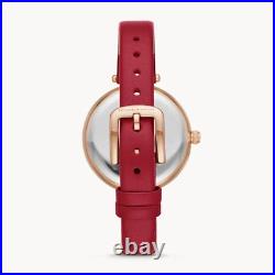 KATE SPADE NEW YORK Holland Watch and Pearl Earring Set, Red, Rose Gold, NWT