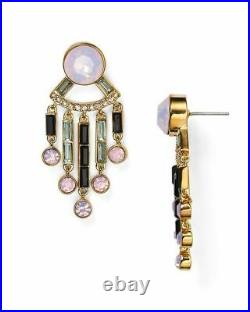 Kate Spade Art Deco Clink of Ice Fringe Chandelier Drop Earrings & Necklace set