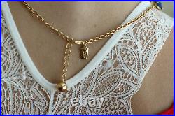 Kate Spade BLUE LAPIS Quarry Gems Stone Drop Earrings & Necklace SET 14K Gold PT