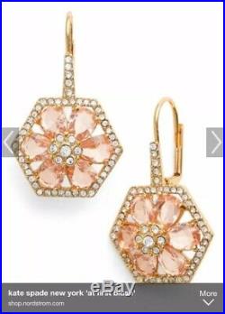 Kate Spade New York At First Blush Pink Crystals Necklace and Drop Earrings SET