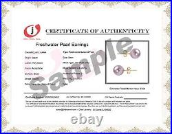 Lavender Pearl Earrings Set 5-10mm AAAA Japanese Freshwater Pearl Earrings Studs