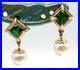 Lovely-Green-Chrome-Diopside-Pearl-earrings-Set-in-14K-Gold-01-dw
