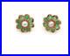 Lovely-Vintage-18K-Yellow-Gold-Emerald-Pearl-Set-Floral-Stud-Earrings-2-3-gr-01-qka