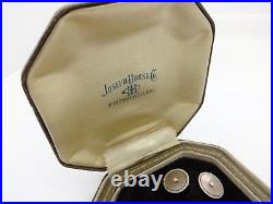 Luxury Krementz 5pc. 14k Solid Gold Mop Tuxedo Buttonhole Cufflink Set, Retail Box
