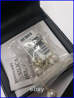 MACY'S Cultured Freshwater Pearl Necklace and Earrings Set 18k Gold Over Sterli MACY'S Cultured Freshwater Pearl Necklace and Earrings Set 18k Gold Over Sterli