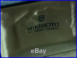 MIKIMOTO Pearl Diamond 18K Yellow Gold 18 Necklace 7 Bracelet Luxury Set