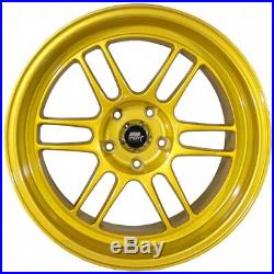 MST Suzuka 18x9.5 +12 18x11 +10 5x114.3 Candy Gold Pearl Staggered (Set of 4)