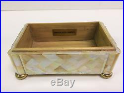 Maitland Smith Gold Mother of Pearl Trinket / Keepsake Boxes, Set of 2