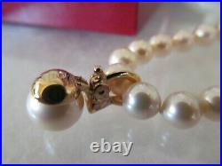 Majorica 18 Sterling Gold Over Pearl Necklace Pendant Enhancer Earrings Set Box
