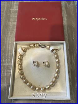 Majorica Champagne Pearl Gift Set