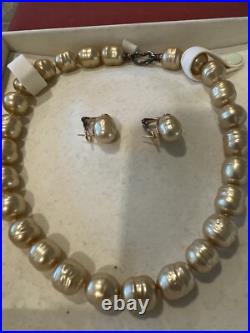 Majorica Champagne Pearl Gift Set