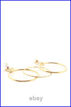 Maria Chiuri Baldan 18KT Gold Baroque Pearl Set of 3 Charm Bangles