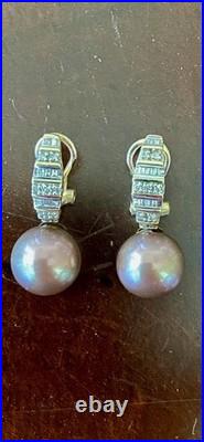 Masami Gold BrownPink Pearl Set-Necklace, Gold&Silver&Diamond Earrings, Bracelet