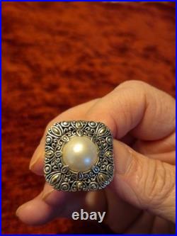 Mave Pearl Silver And 18k Gold. Bracelet/ring Set. Sarda Brand