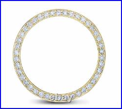 Men 2ct Bead Set Diamond Bezel 14ky For Rolex Datejust, President 36mm Watch