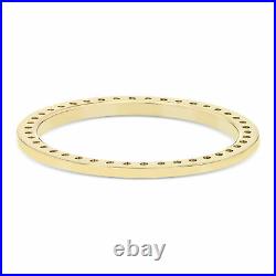 Men 2ct Bead Set Pave Diamond Bezel 14ky For Rolex 34mm Date, Airking Watch