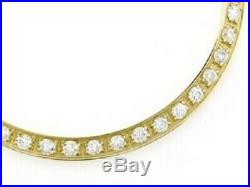 Mens 1ct Bead Set Pave Set Diamond Bezel 14k Yellow Gold For Rolex 34mm Date