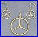 Mercedes-Style-Yellow-Gold-Plated-Pendant-Drop-Dangle-Earrings-Set-01-afd