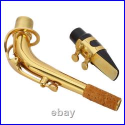 Mid-range Alto Drop E Lacquered Golden Saxophone with Mouthpiece Reed Aglet Sets