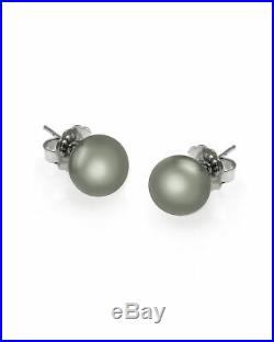Mikimoto 18k White Gold Pearl & Diamond Earrings & Necklace Set LC0072754
